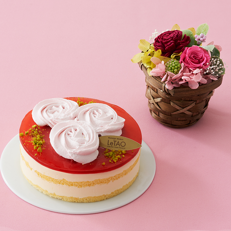 母の日フラワーギフトフルール ローズ バスケット スイーツ お菓子の通販 お取り寄せならletao 小樽洋菓子舗ルタオ オンラインショップ